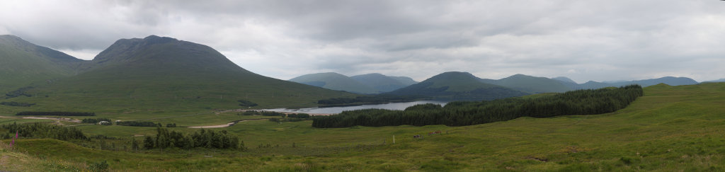 Scotland - Loch Tulla and mountains